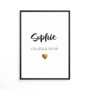Affiche Collègue en Or
