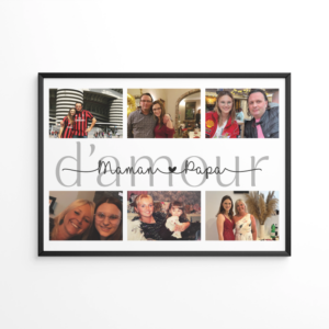 Affiche Maman Papa d'amour