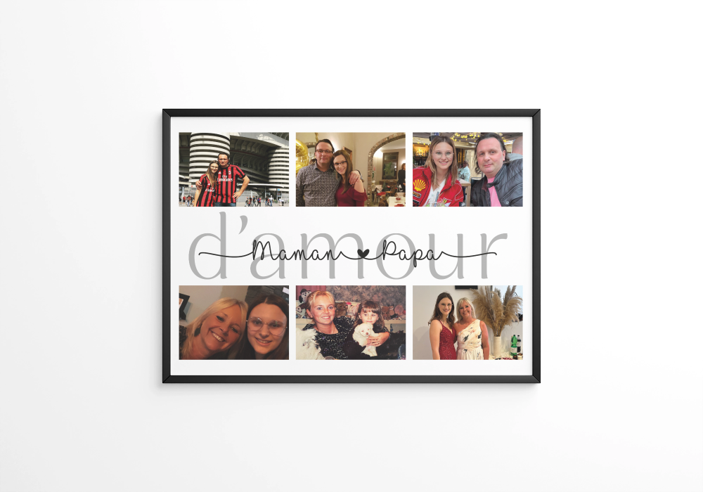 Affiche Maman Papa d'amour