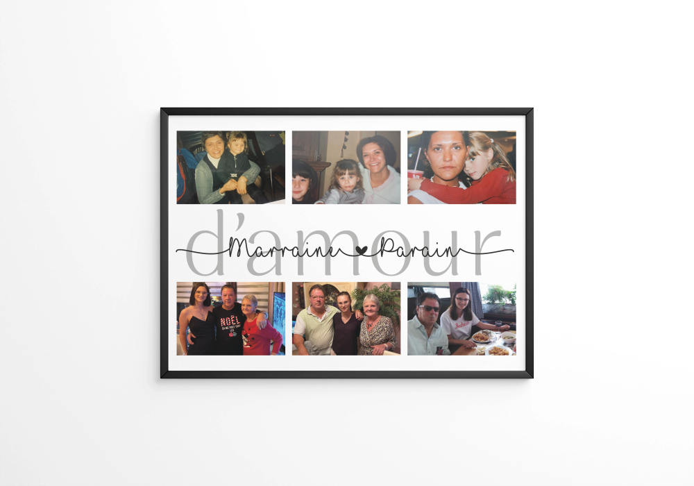 Affiche Marraine Parrain d'amour