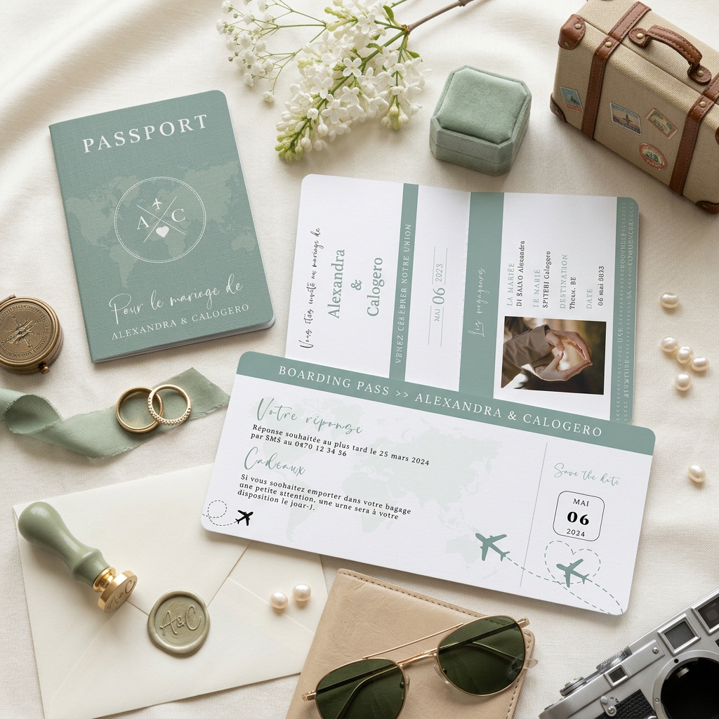 Papeterie de mariage personnalisée