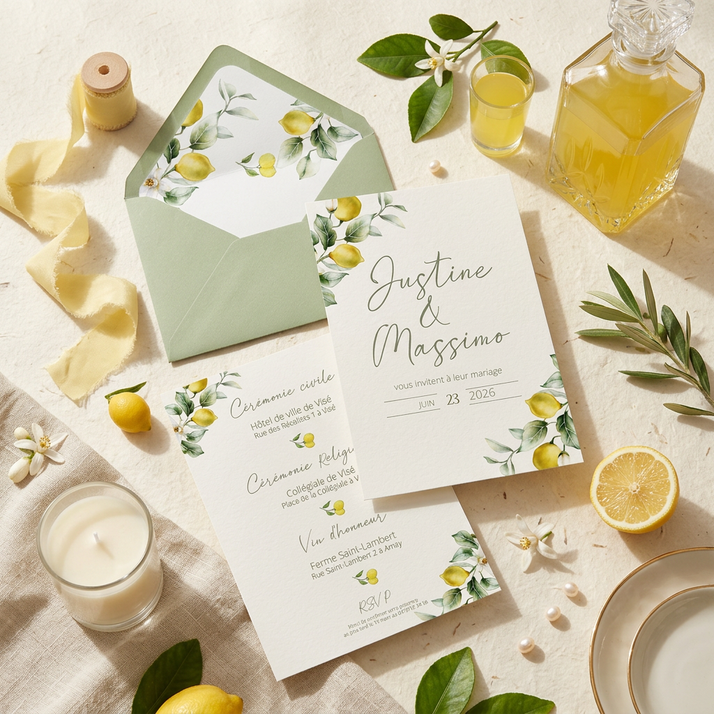 Création de faire-part de mariage sur mesure